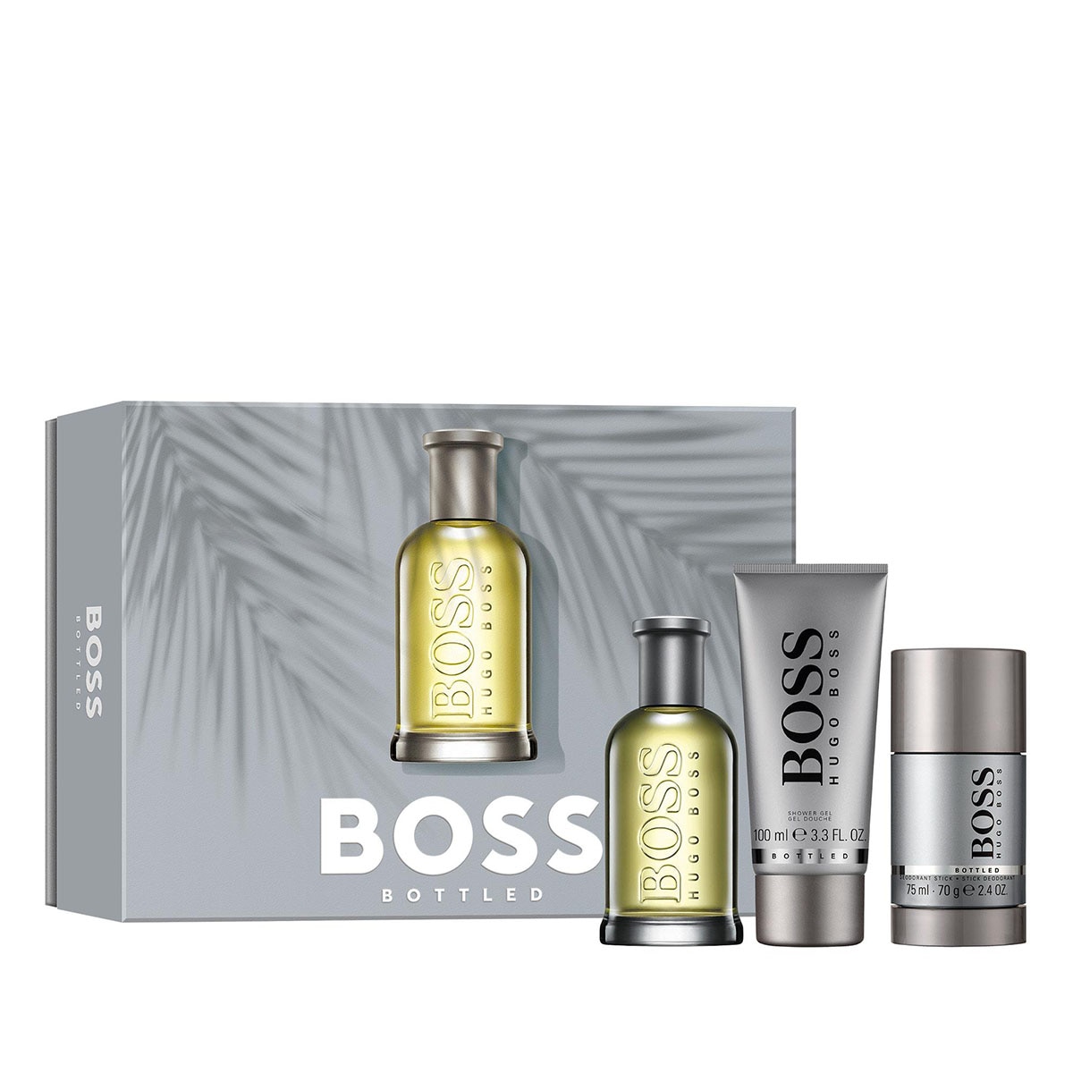 boss bottled edt set (set de perfume para hombre)